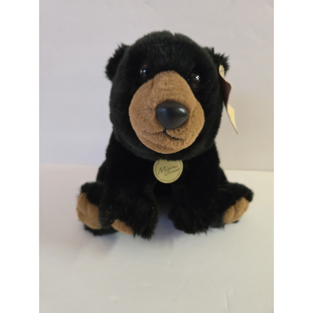 Aurora Miyoni Black Bear #26296 9 Inch Tall Plush Stuffed Animal Toy With Tags